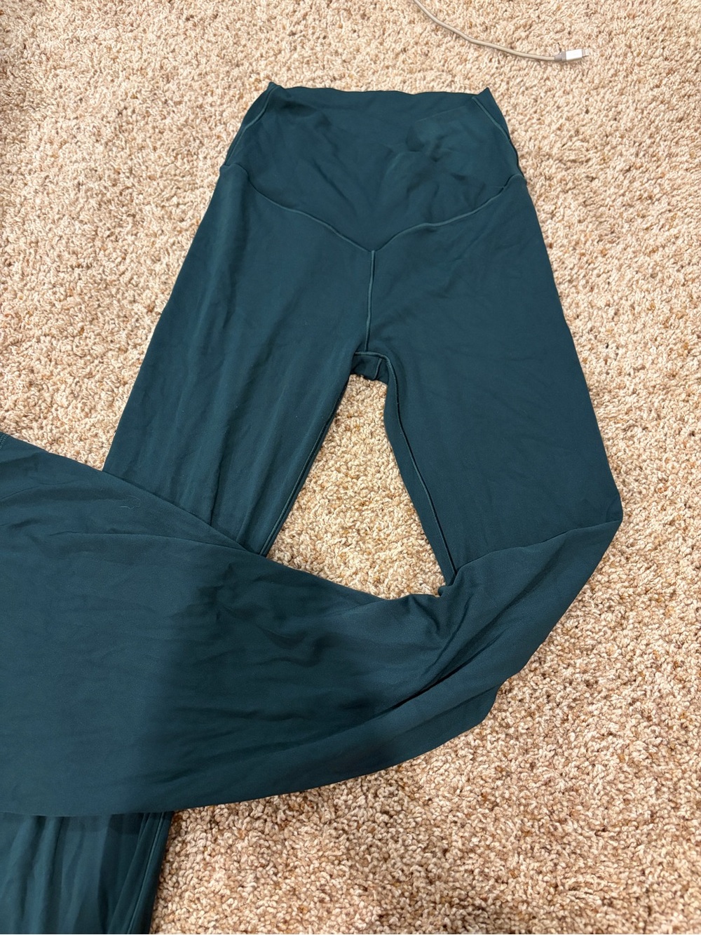 aerie Dark Teal High-Waist Flare Leggings
